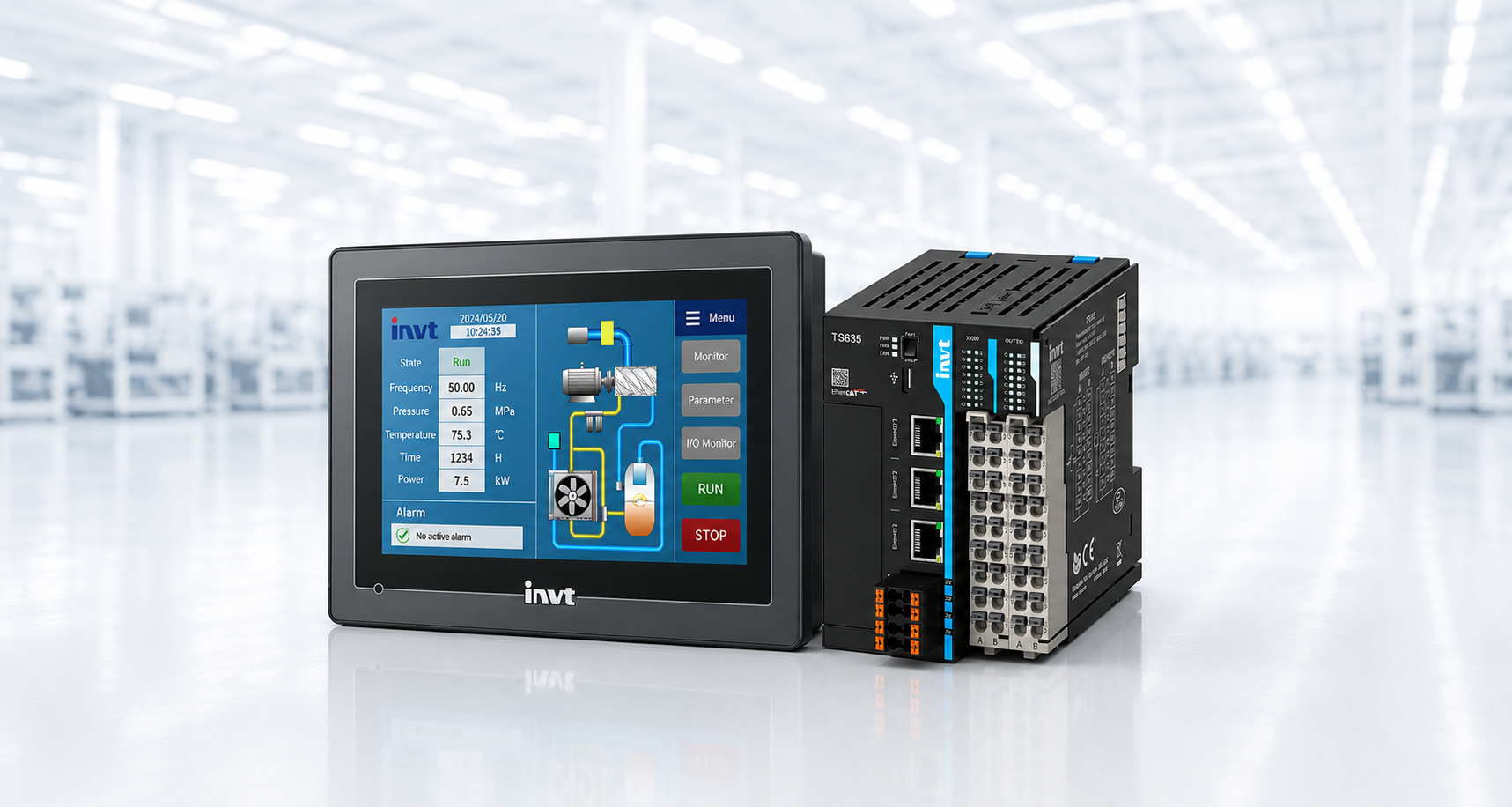 PLC in HMI